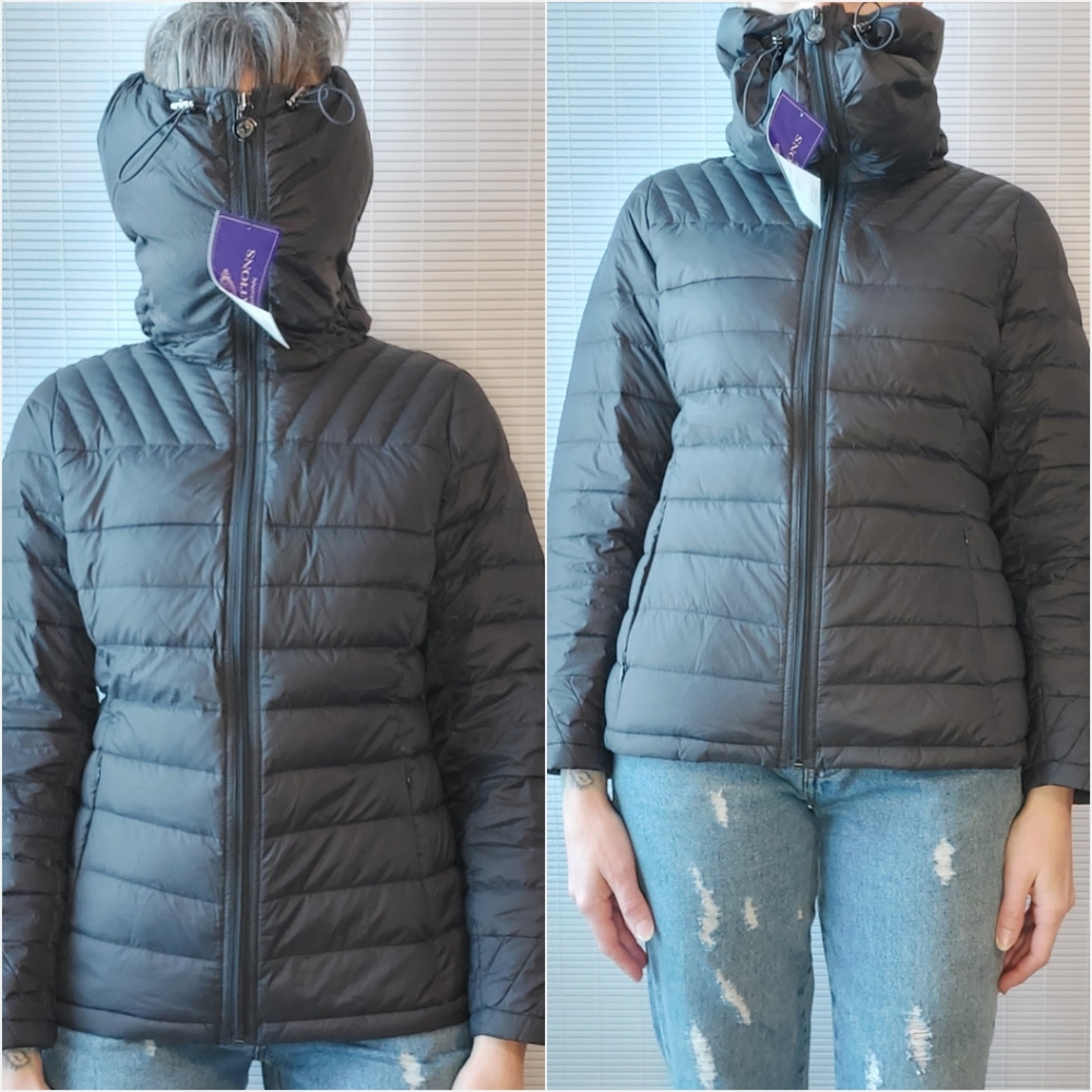 Lightweight Down Puffer Coat Small Packable Fold … - image 4